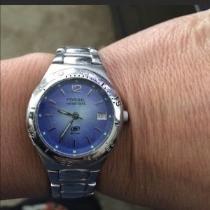 FOSSIL BLUE WATCH